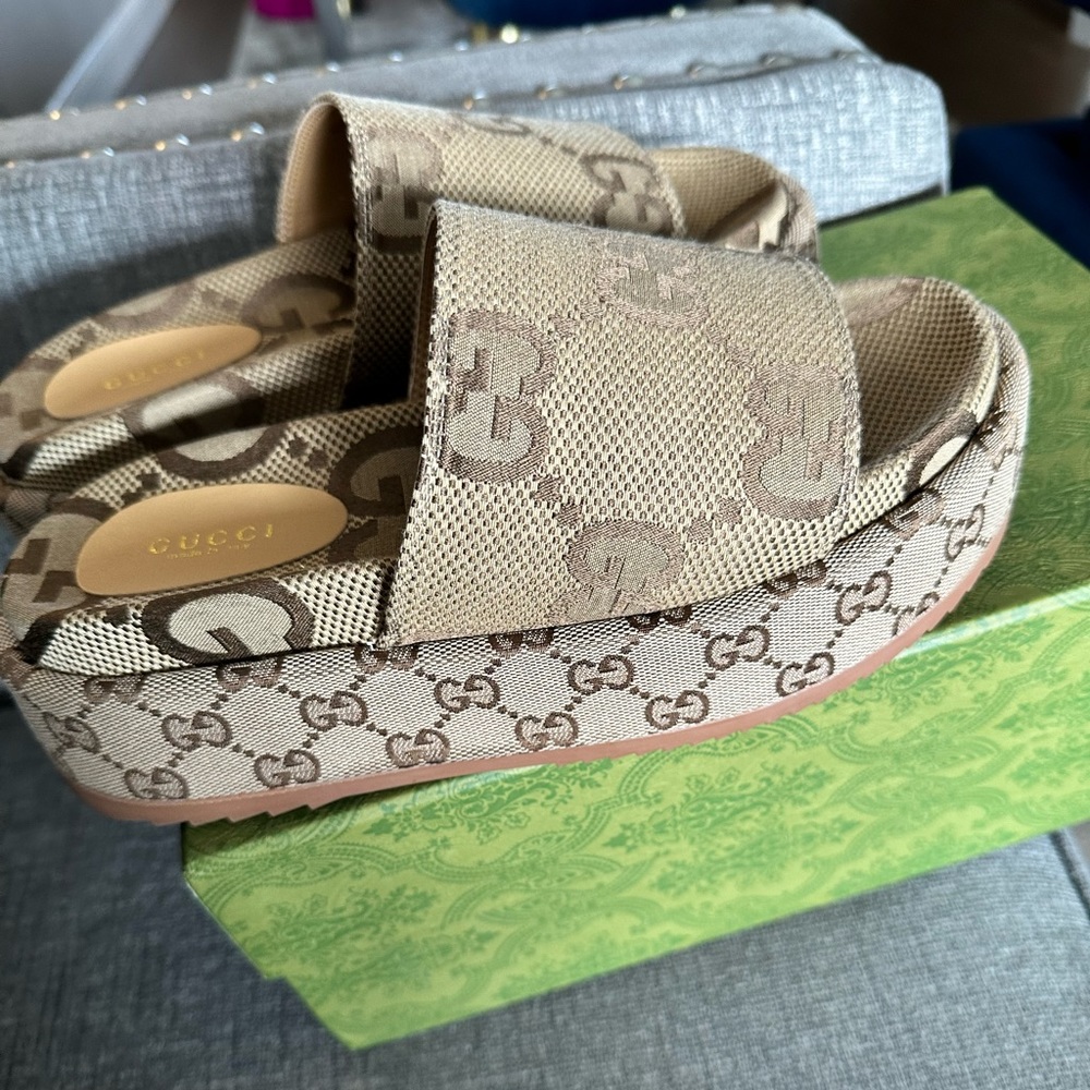GG “Gucci” Designer Maxi slide sandals